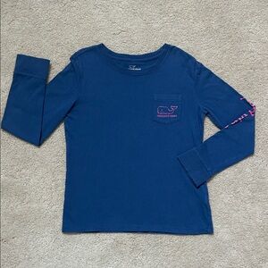 Vineyard Vines | Blue Pink 🐳 LS Top | M